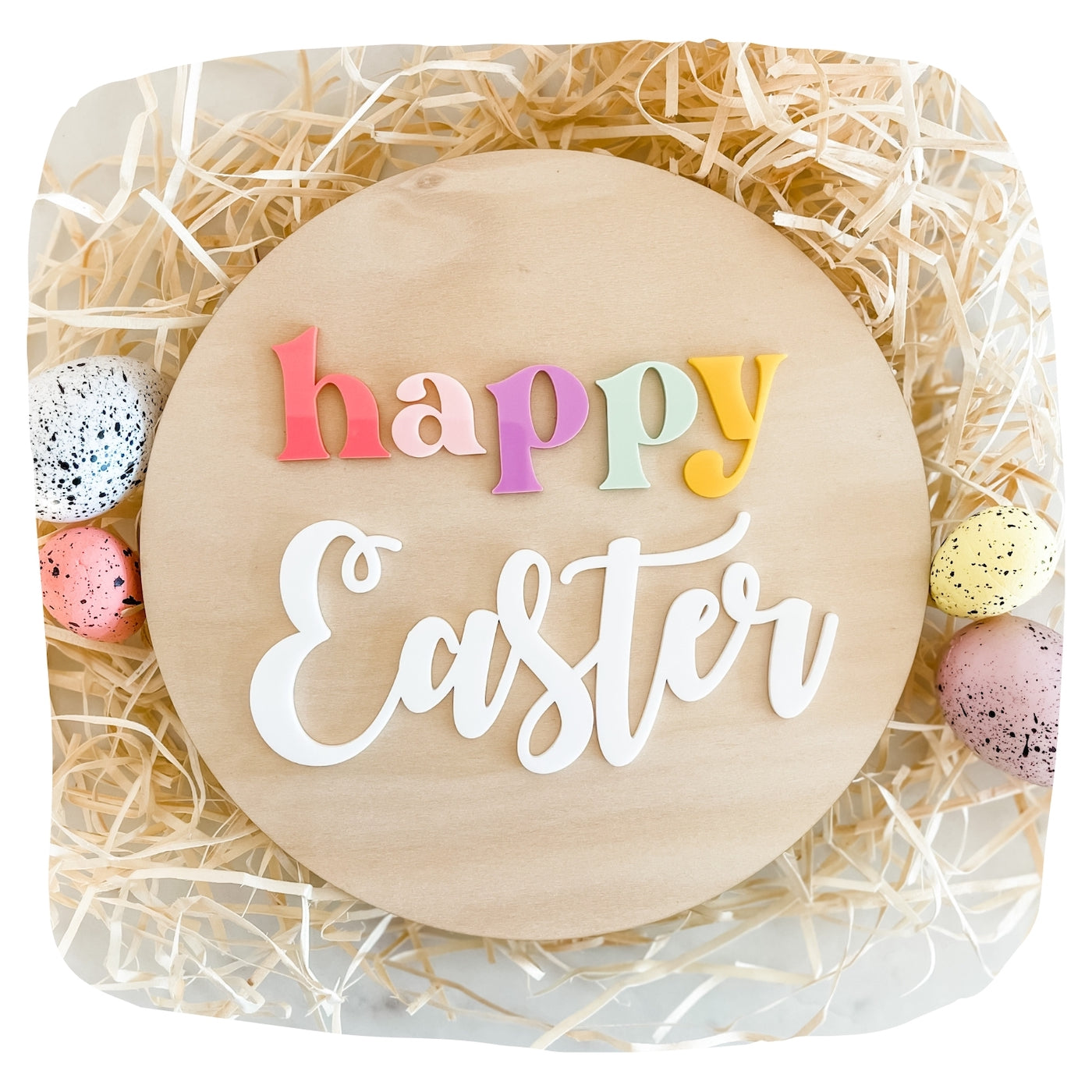 Happy Easter Plaque-Bandicute