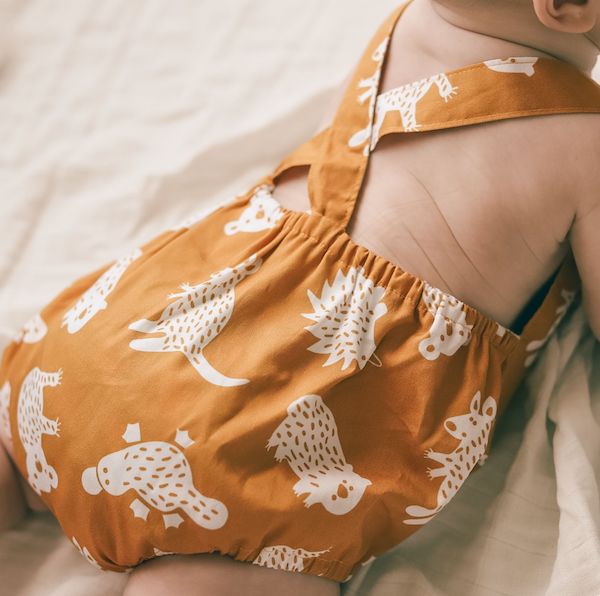 Little Aussie Romper - Mustard-Bandicute