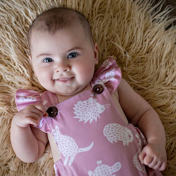 Little Aussie Romper - Pink-Bandicute