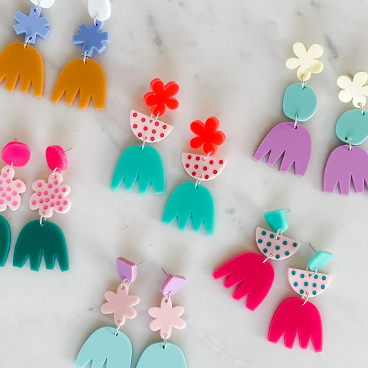 Statement Earrings - Colour Me Happy!-Bandicute